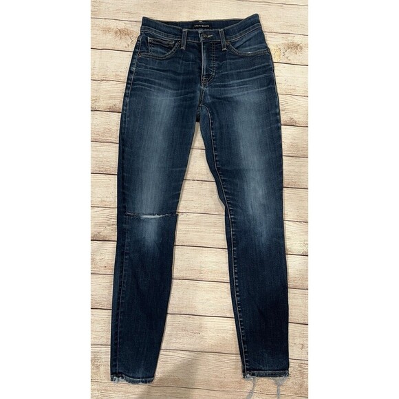 Lucky Brand Denim - Lucky Brand Mid Rise Ava Skinny Womens Jeans Blue Size 4 27 Cut Ankle